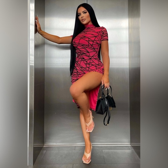 Audie Midi Dress size L - Picture 2 of 8